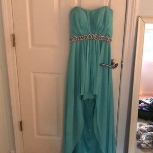 Turquoise prom dress